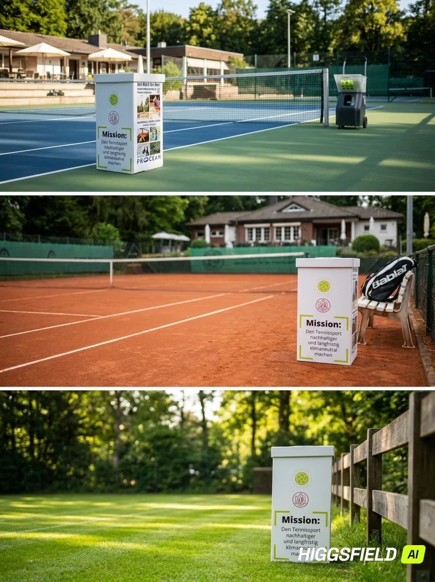 Ballsammler auf Tennisp&auml;tzen