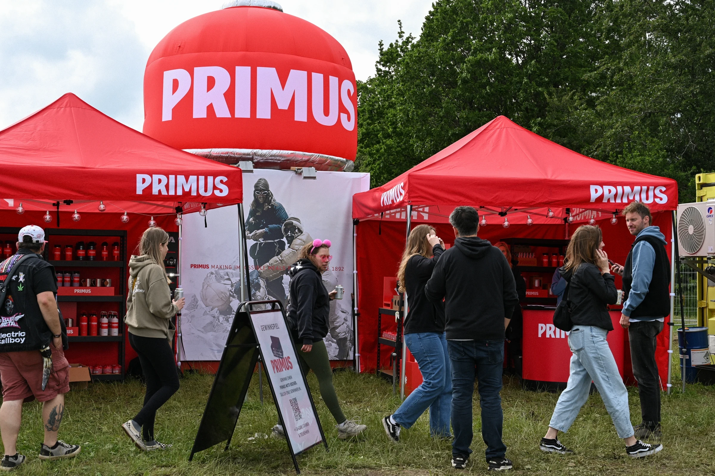 Primus Stand auf dem Festival-Gel&auml;nde